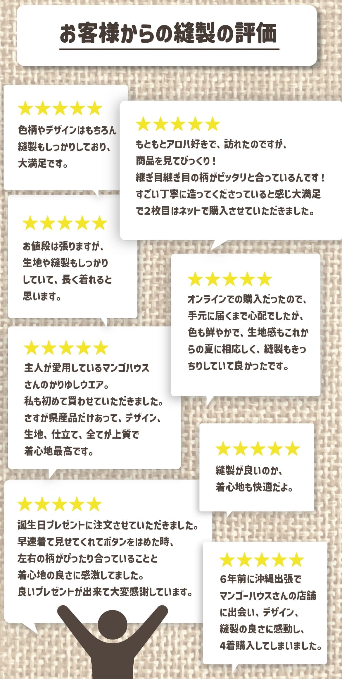 しっかり沖縄を感じるかりゆしウェア