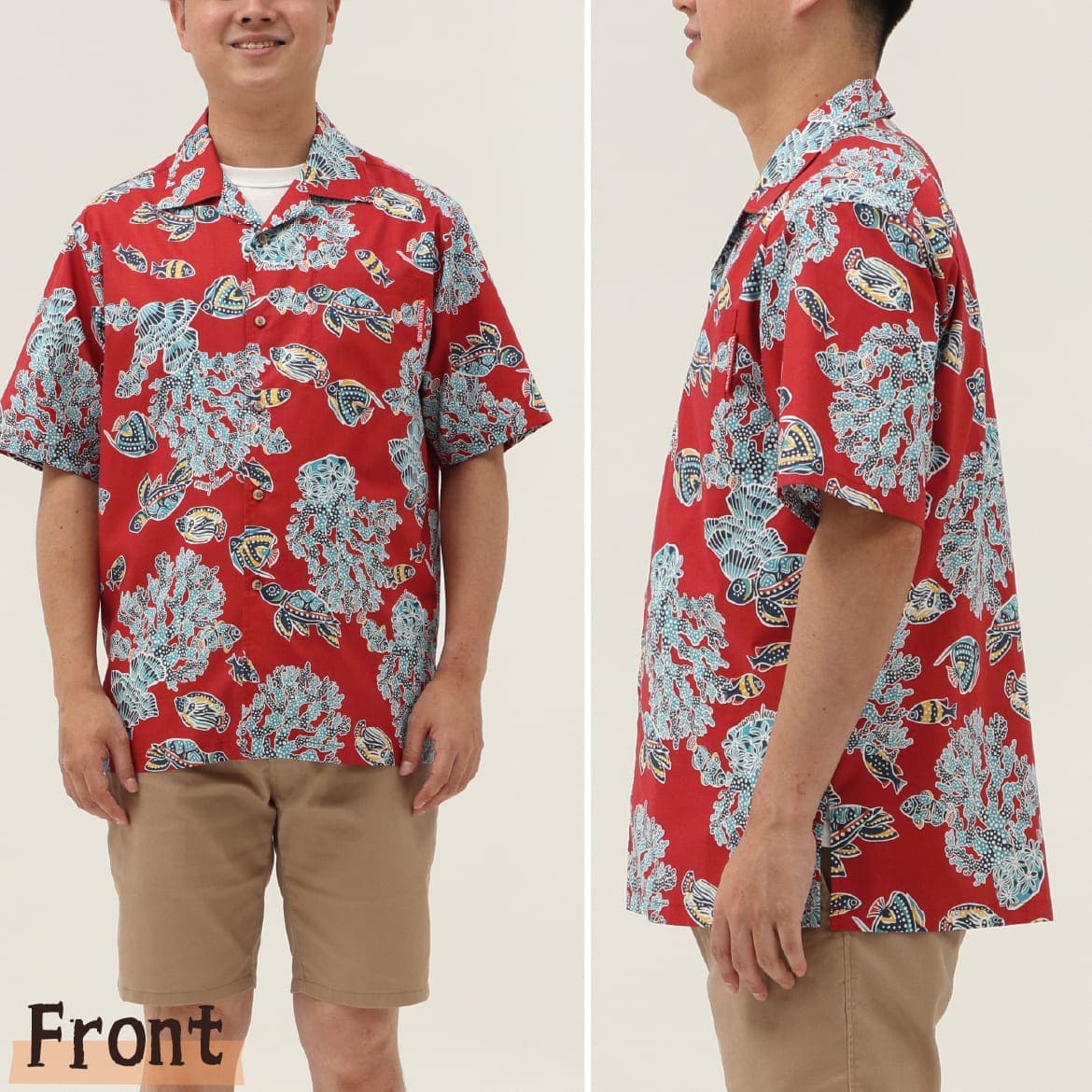 しっかり沖縄を感じる一着