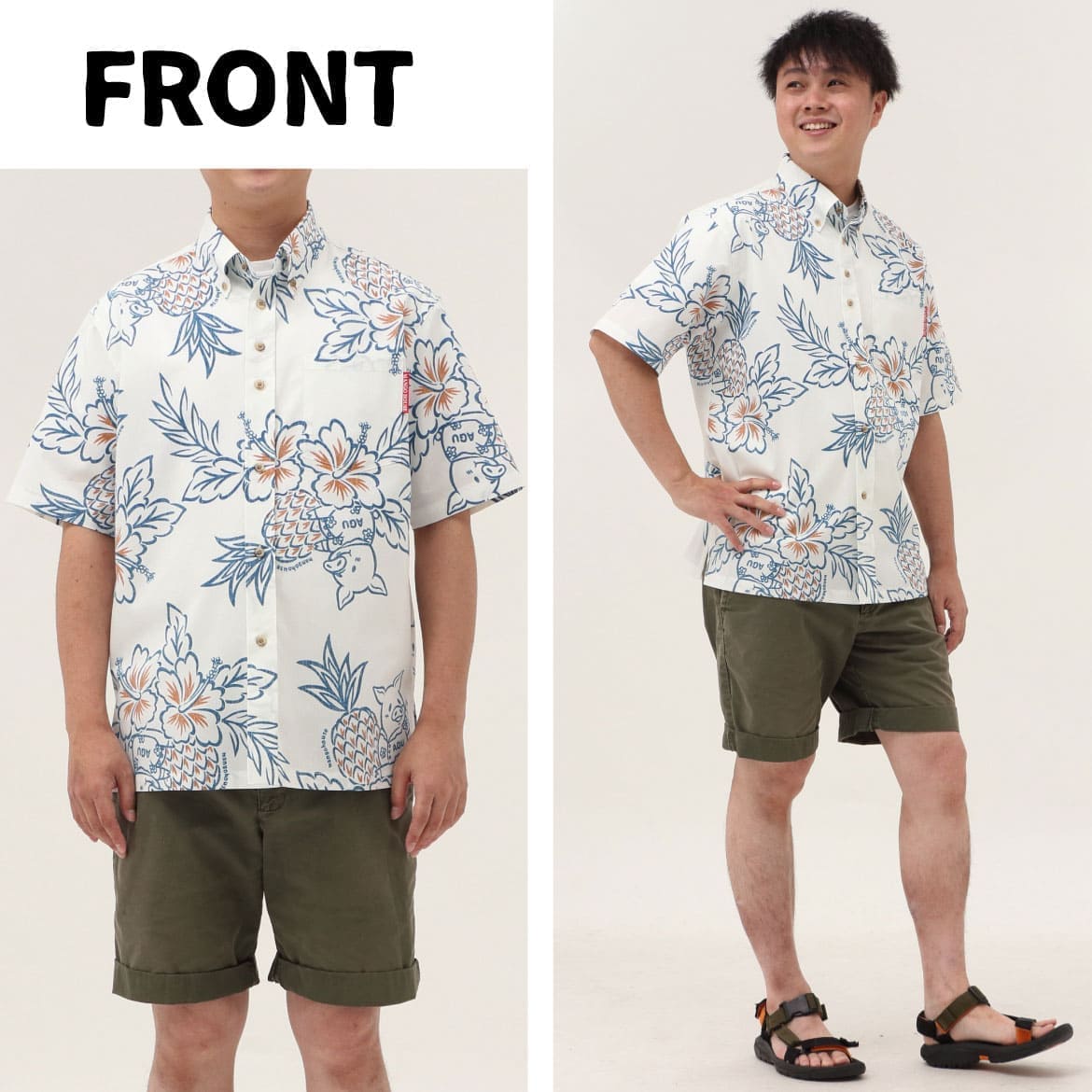 しっかり沖縄を感じる一着