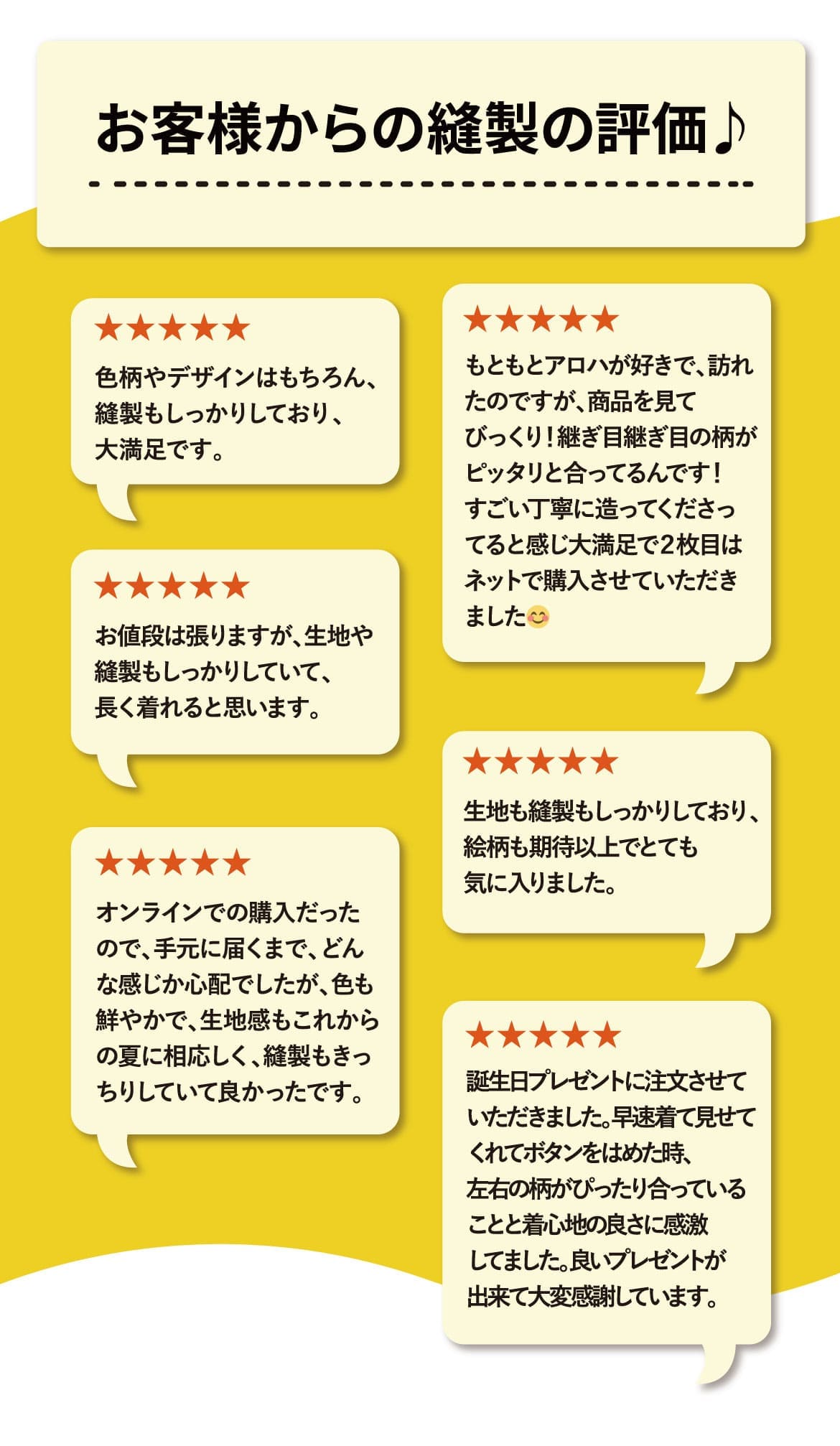 しっかり沖縄を感じる一着