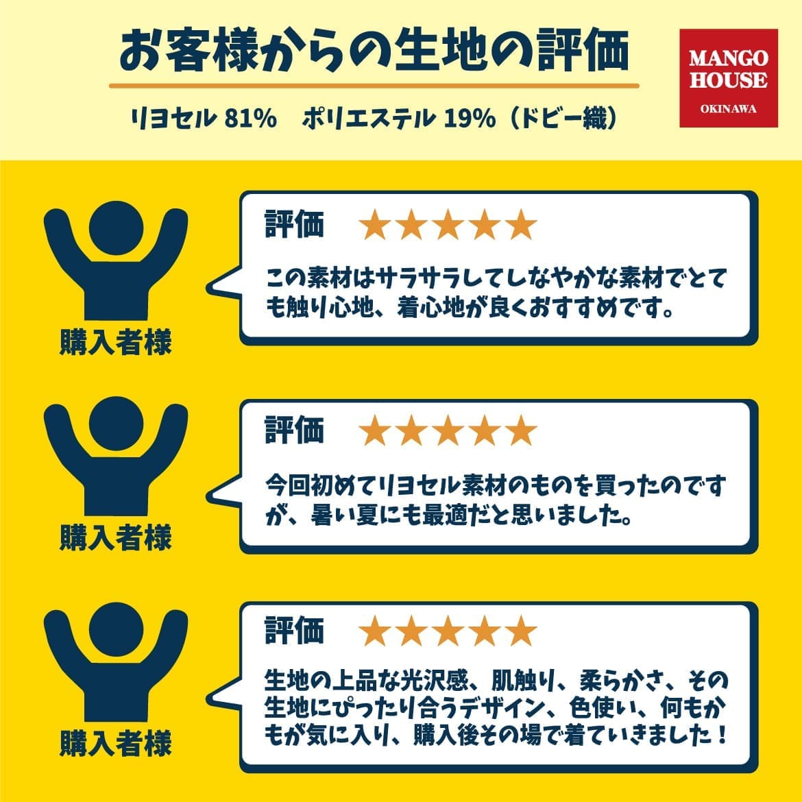 しっかり沖縄を感じる一着