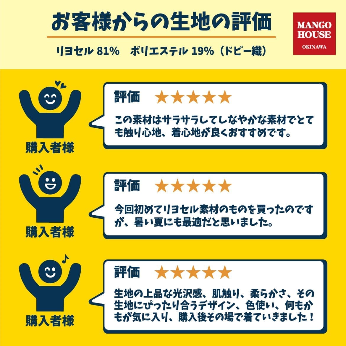 しっかり沖縄を感じる一着