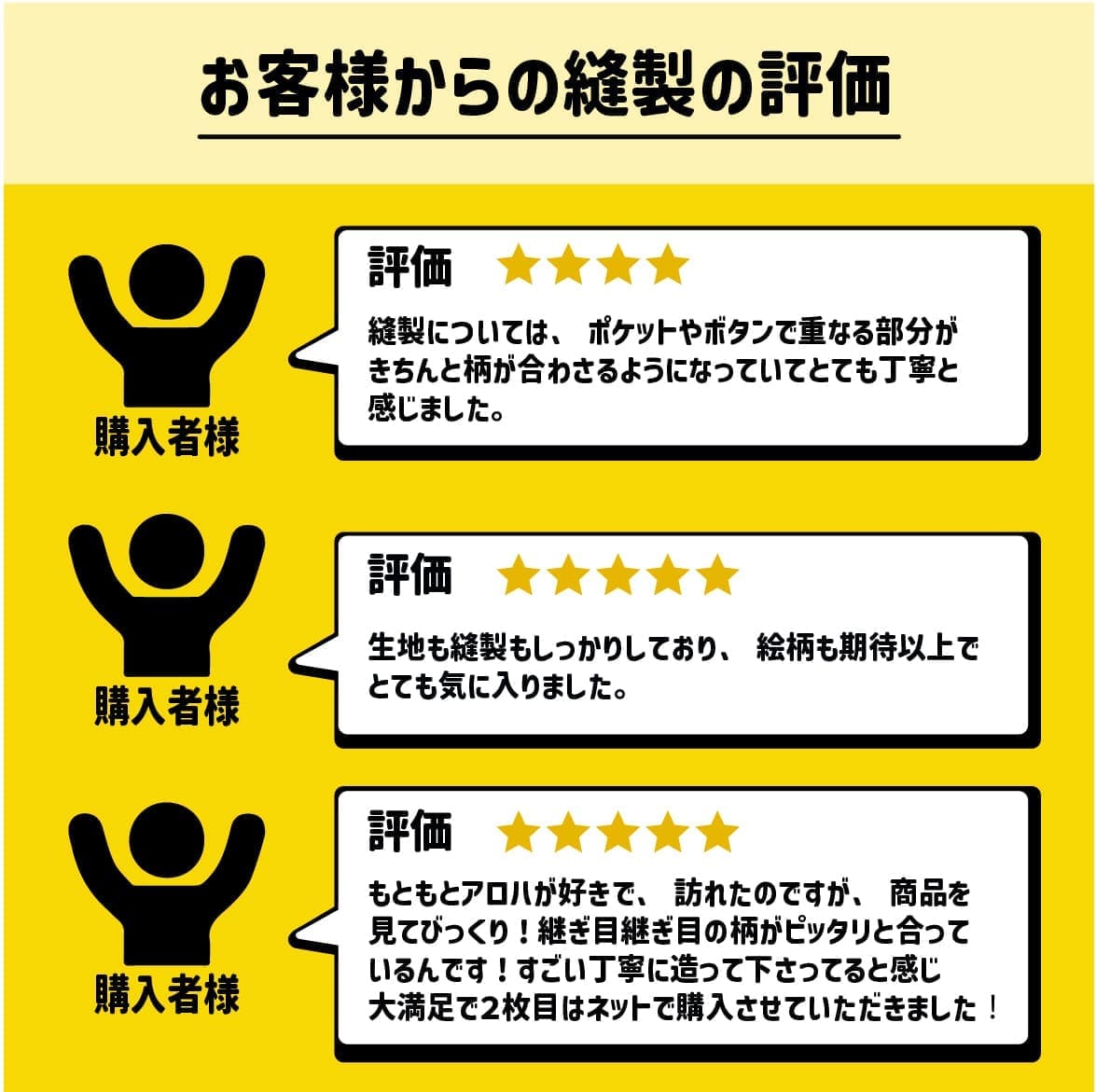 しっかり沖縄を感じる一着