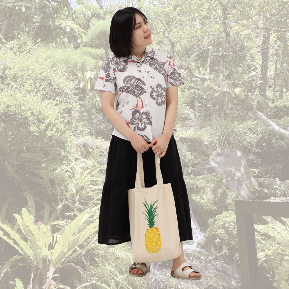 しっかり沖縄を感じる一着