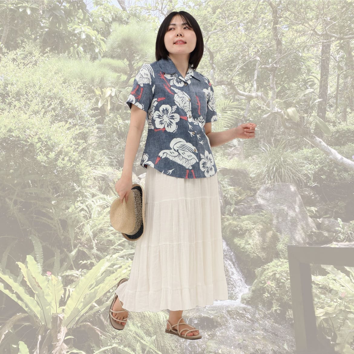 しっかり沖縄を感じる一着