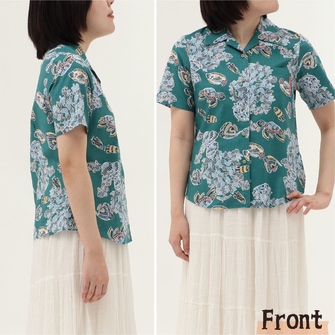 しっかり沖縄を感じる一着