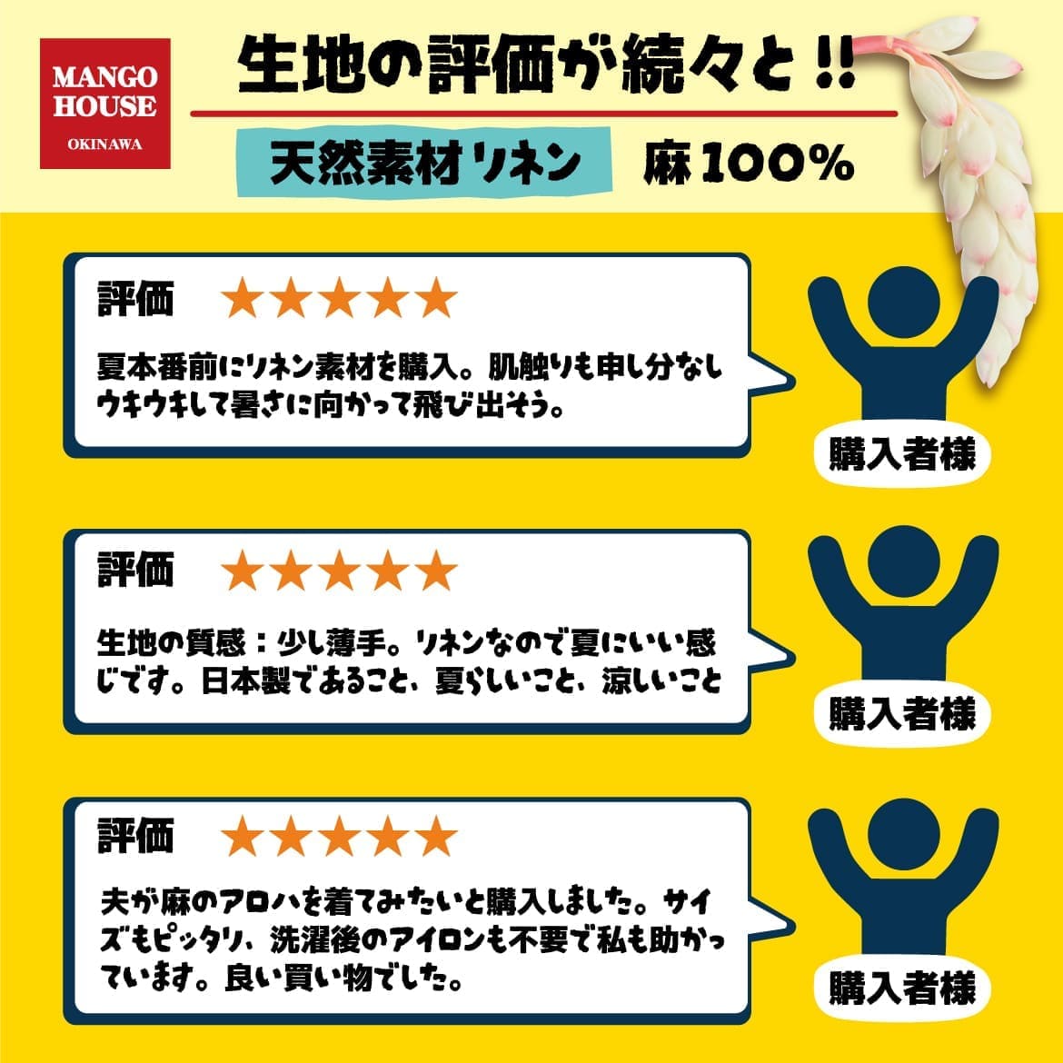メンズかりゆしウェアの全身着用イメージ