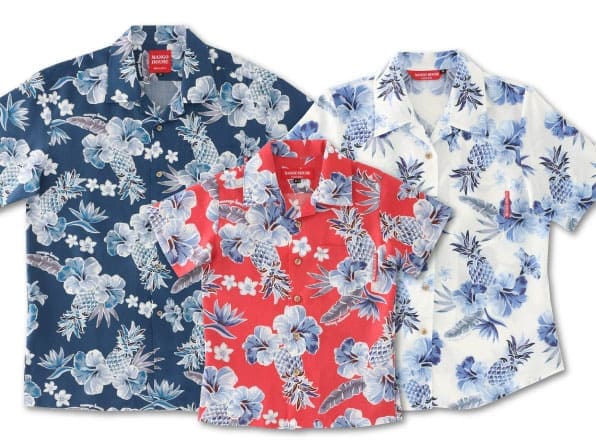 かりゆしウェディング　おそろいコーデ　沖縄アロハ かりゆしウェア 家族 ストレチア柄