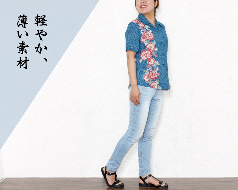 レディース　お祝いかりゆしウェア　軽い　薄い