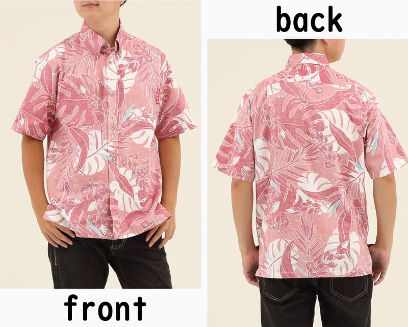 夏を涼しげに彩るボタンダウンシャツ　ピンク　ディテール