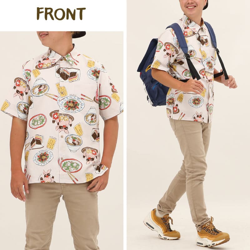 かりゆしウェア　うちなーごはん　メンズ