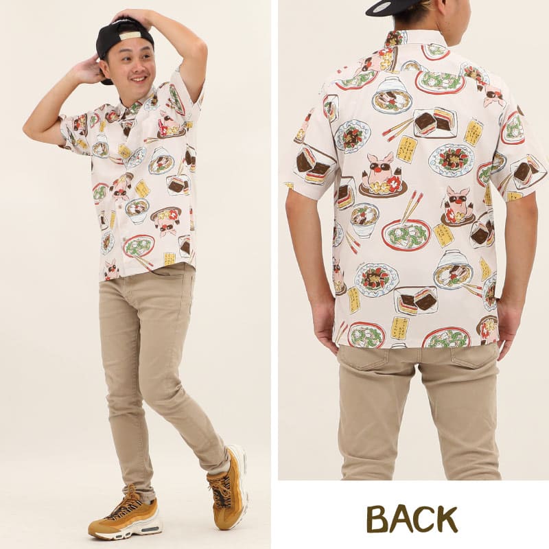 かりゆしウェア　うちなーごはん　メンズ