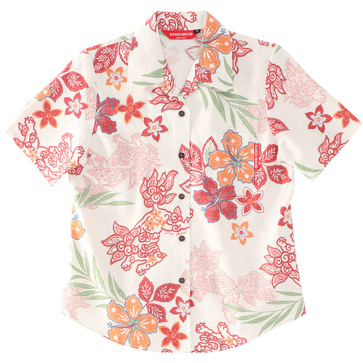 沖縄アロハシャツ　メンズ　かりゆしウェア　オフレッド