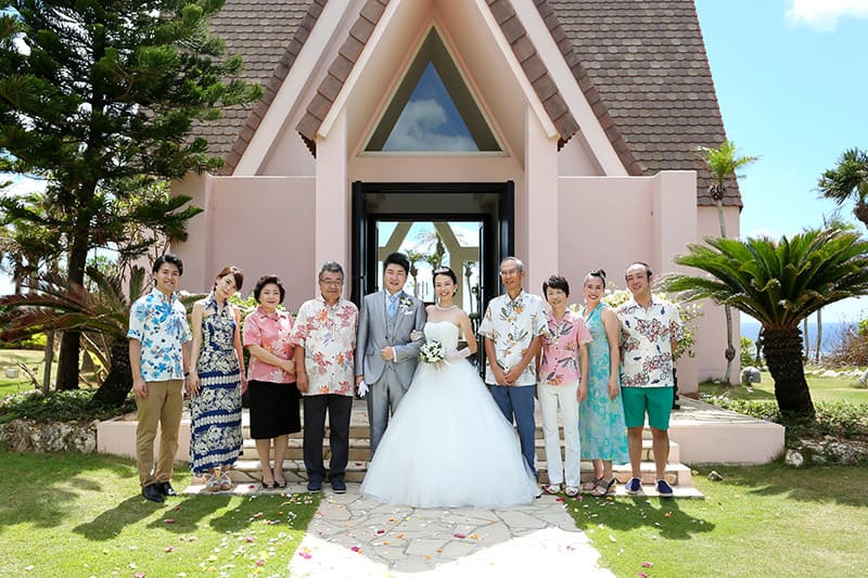 沖縄結婚式　宮古島アラマンダチャベル　かりゆしウエディング