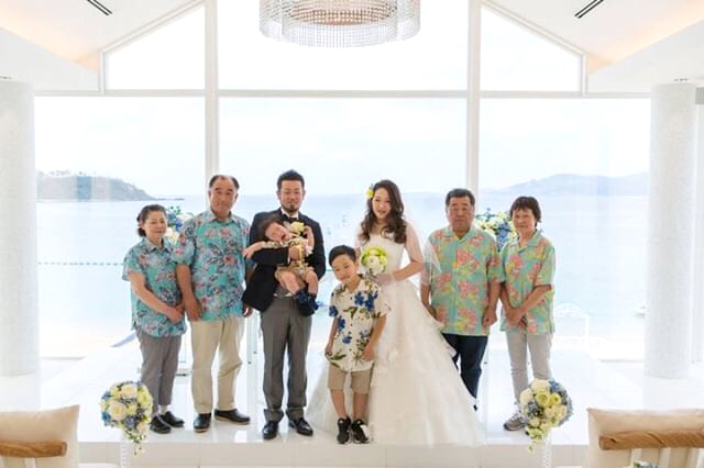 沖縄結婚式　名護市マリンビジュー　かりゆしウエディング