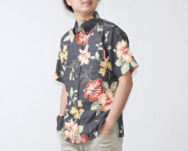 メンズスリム　かりゆしウェア