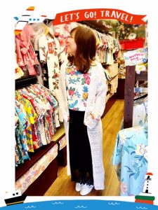 4月沖縄コーディネートロングカーディガンで今っぽく