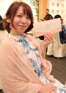 フローラル月桃結婚式で着てみた