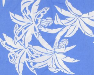 島バナナ大柄ライトブルー生地