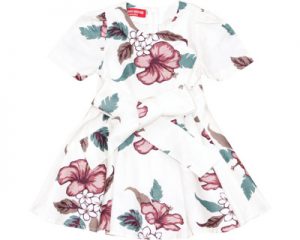 ジャガードハイビー／キッズワンピース