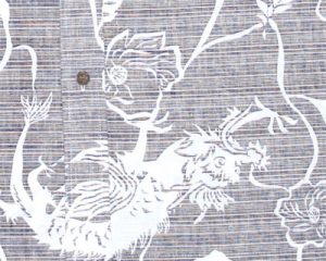 アロハシャツ　ドラゴン型柄　かりゆしウェア