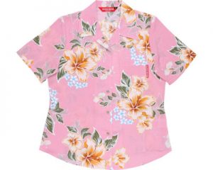 アロハシャツ　ハイビスカス　かりゆしウェア