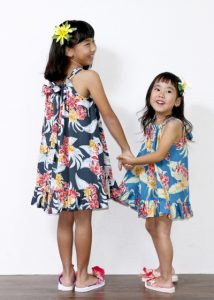 アロハシャツ　キッズワンピース　かりゆしウェア
