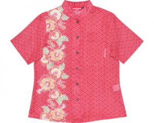 紅型椿ボーダー