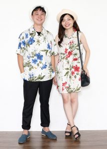 大人ボタニカルハイビーお揃いコーデ