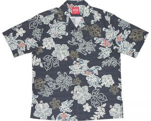 アロハシャツ　シーサー　かりゆしウェア