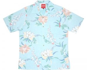 アロハシャツ　メンズ月下美人　かりゆしウェア