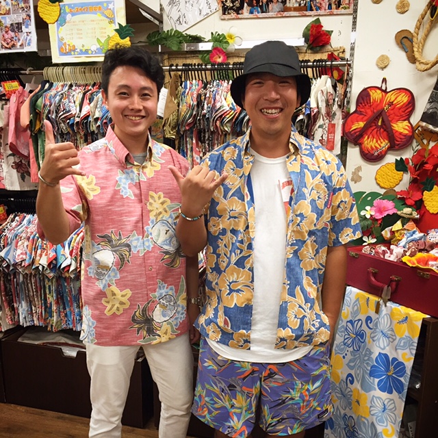 アロハシャツが大好きなマンゴハウスの元デザイナーさんが遊びに来たよ♪