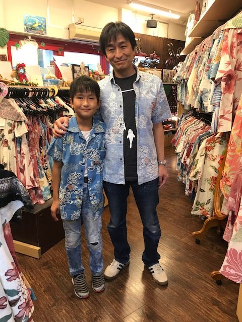 親子でお揃いシーサー柄コーデ♪　　hachi*