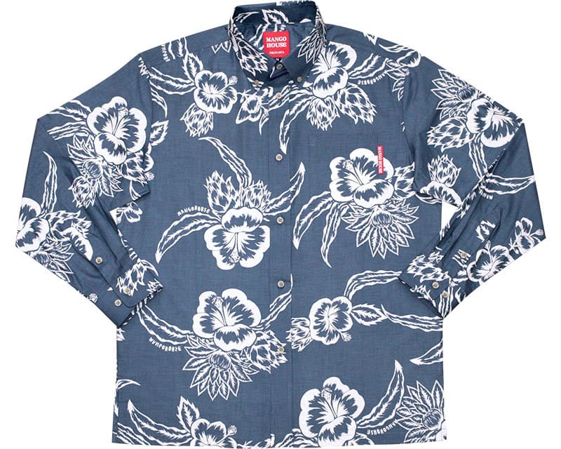 ドラゴンフルーツハイビー長袖アロハシャツ