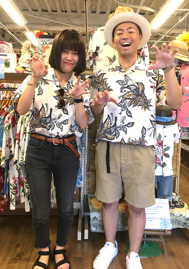 念願のかりゆしウェアはおそろいで♪本店/ヒガ