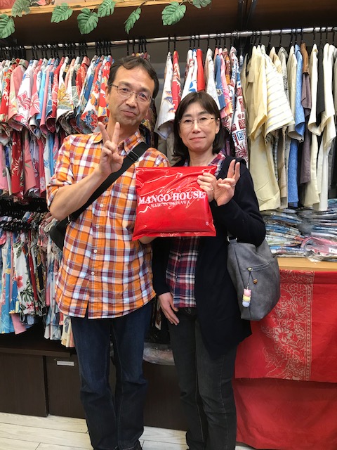 夫婦でおそろい柄をゲット！なお客様♪