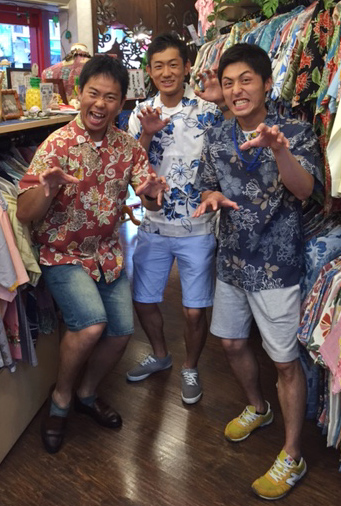 かりゆしウェアを着てテンションあげあげ↑↑　３号店Ishiki
