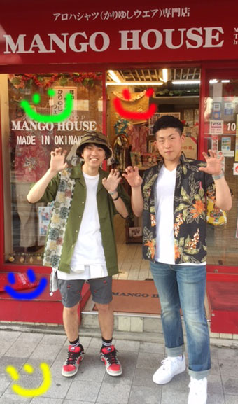 かりゆしウェアを着て観光～♪　1号店Ishiki