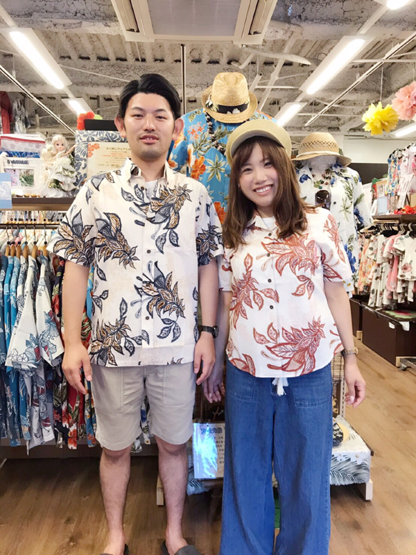 柄シャツコーデで可愛くお揃い！