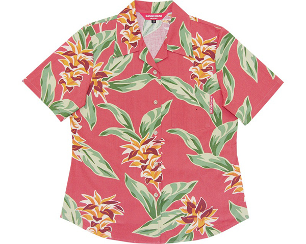 アロハシャツカラフルウコンレッド