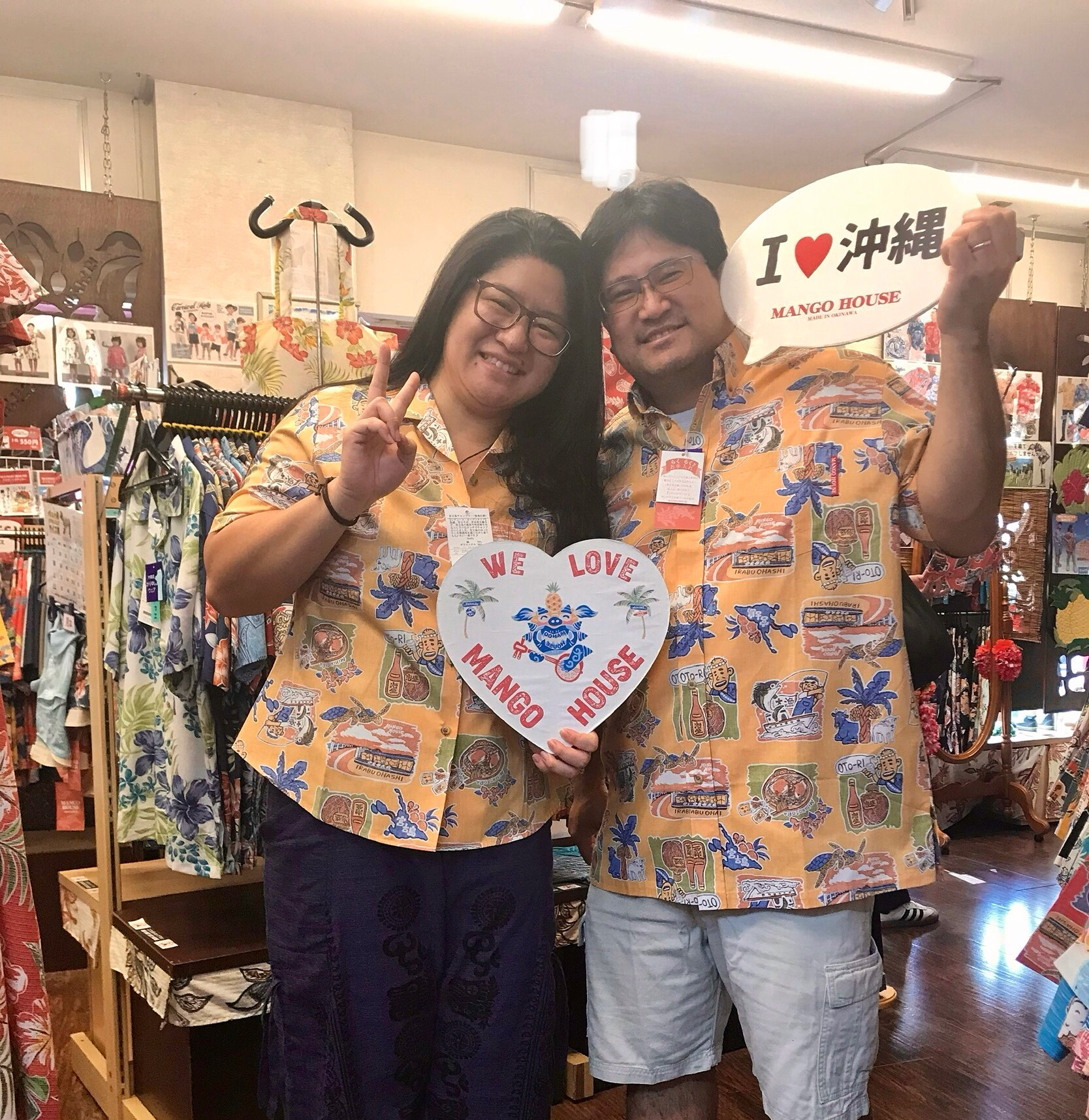 ご夫婦仲良くかりゆしウェアを🌺
