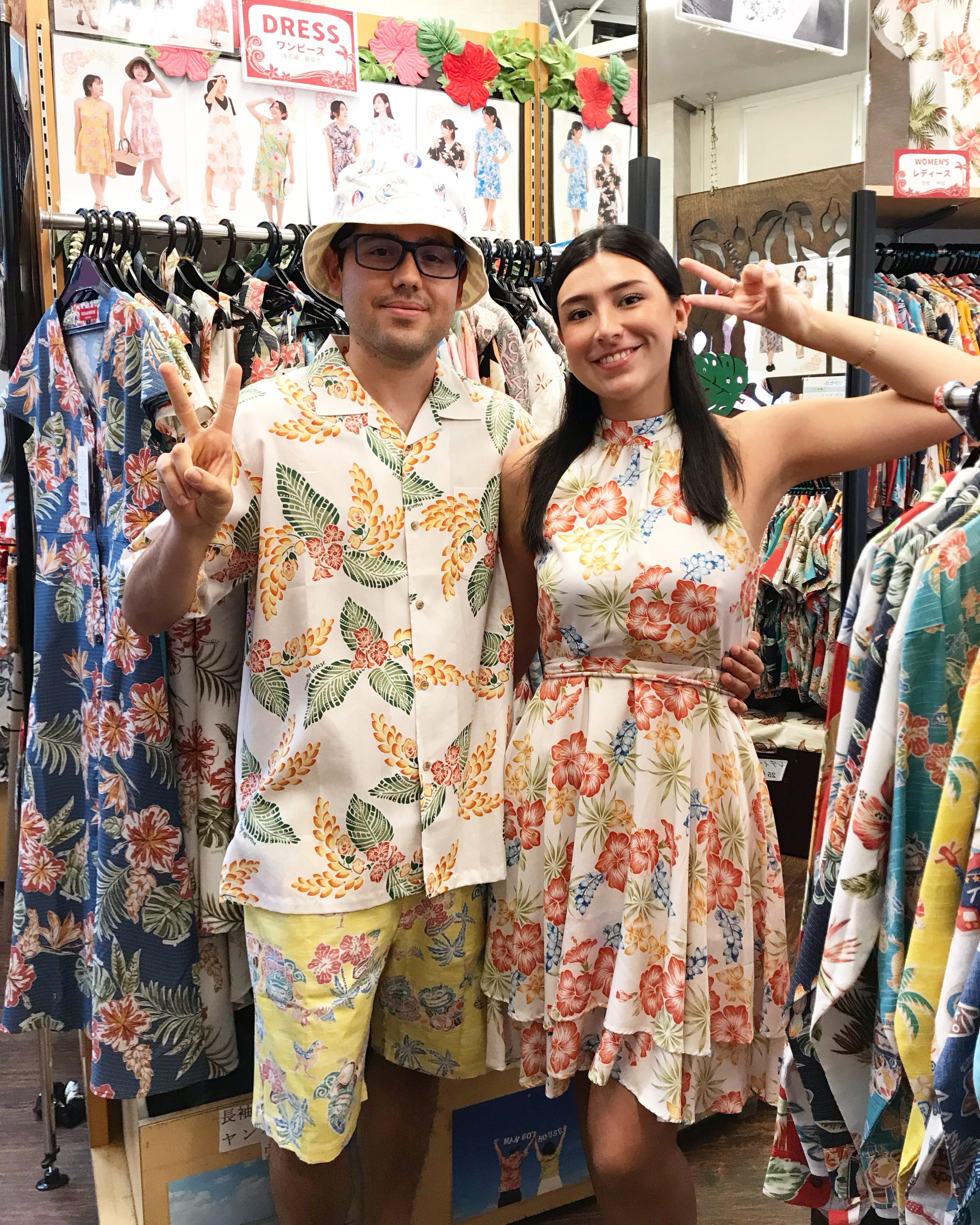 せっかくなのでお着替えして楽しく国際通り観光へ🌺