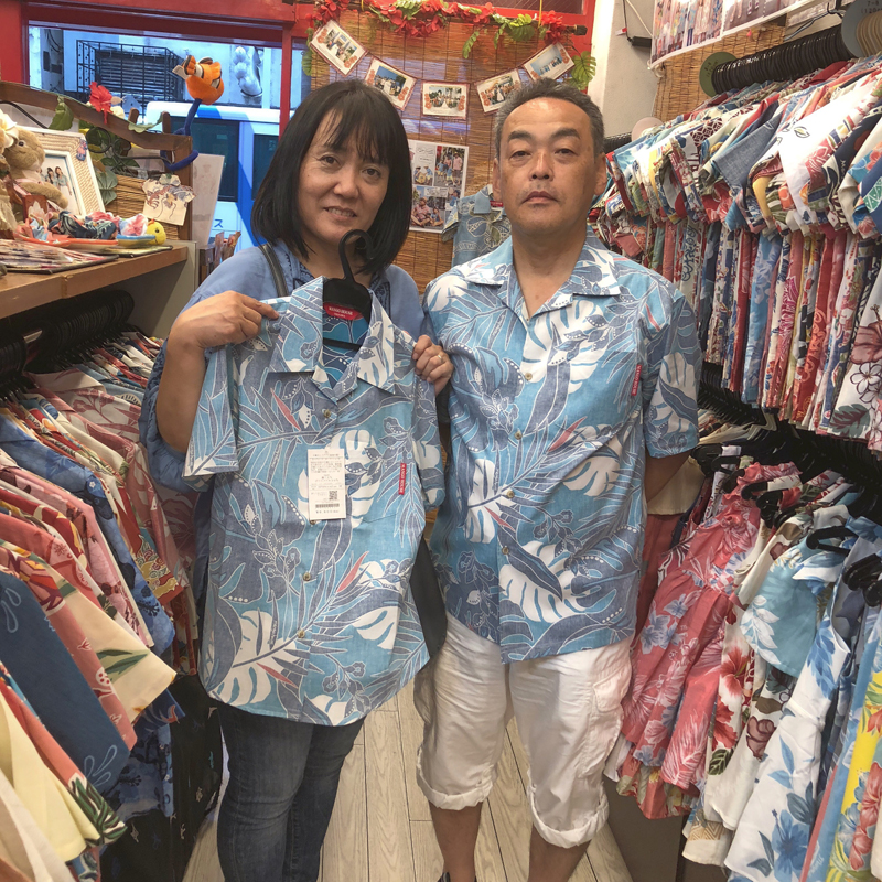 沖縄の思い出にお揃いコーデ