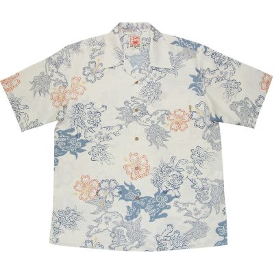 沖縄アロハシャツ　シーサー2011　かりゆしウェア