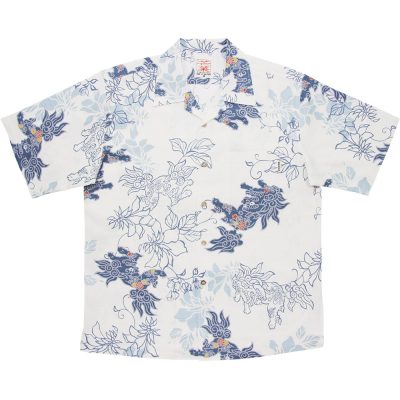 沖縄アロハシャツ　シーサー2014　かりゆしウェア