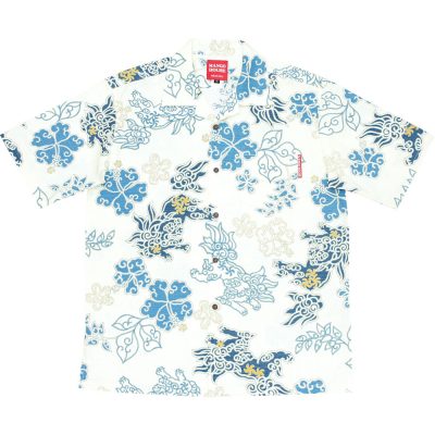 沖縄アロハシャツ　シーサー2017　かりゆしウェア