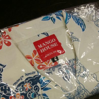 沖縄アロハシャツ　開襟シャツ　総柄　かりゆしウェア