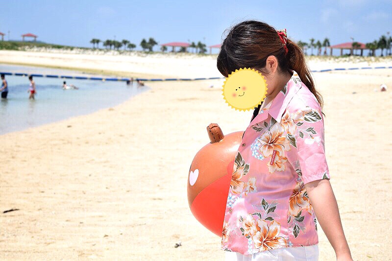 アロハシャツ　海