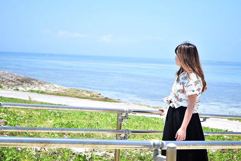 アロハシャツ　海