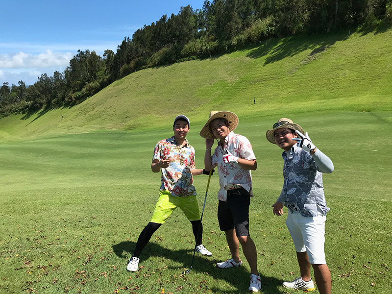 アロハでゴルフ♪やりたい事叶えました♪